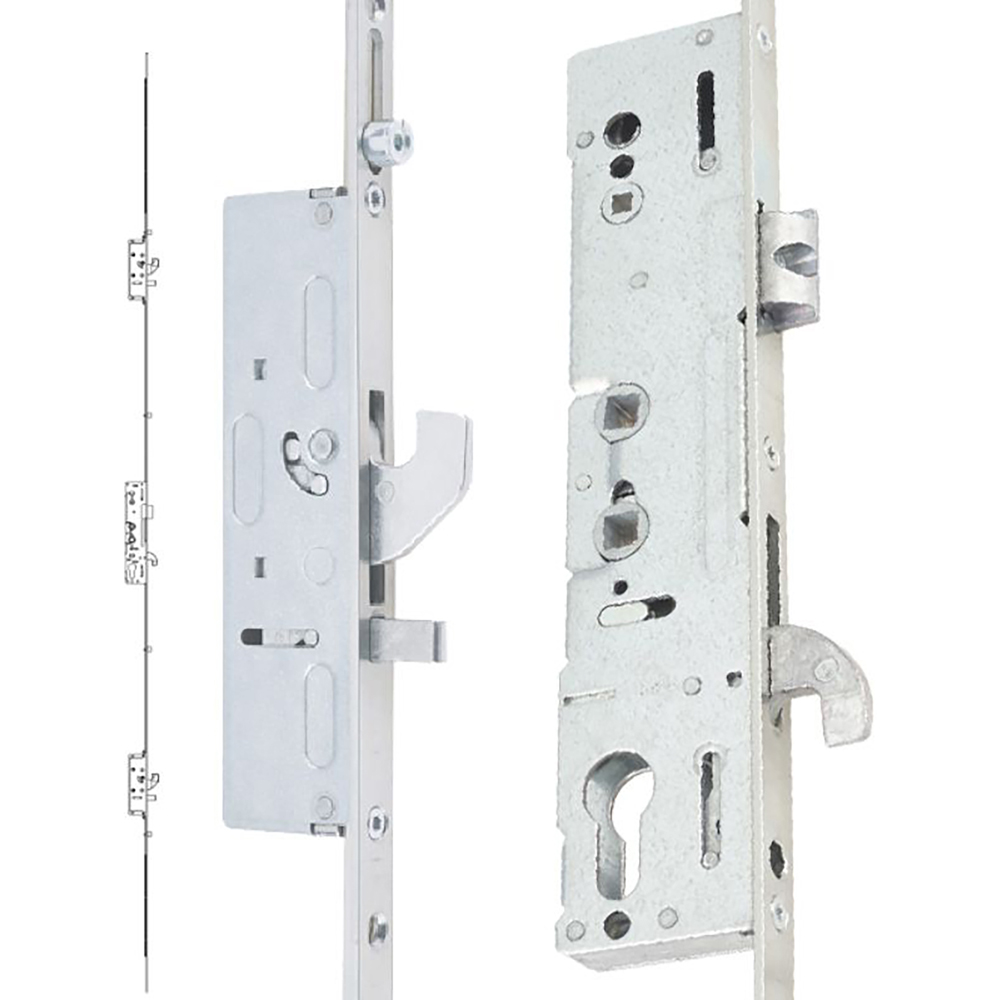 Crystal LH Master White Clear Glass uPVC Triple Glazed French Door 1290 x 2090mm Image 4