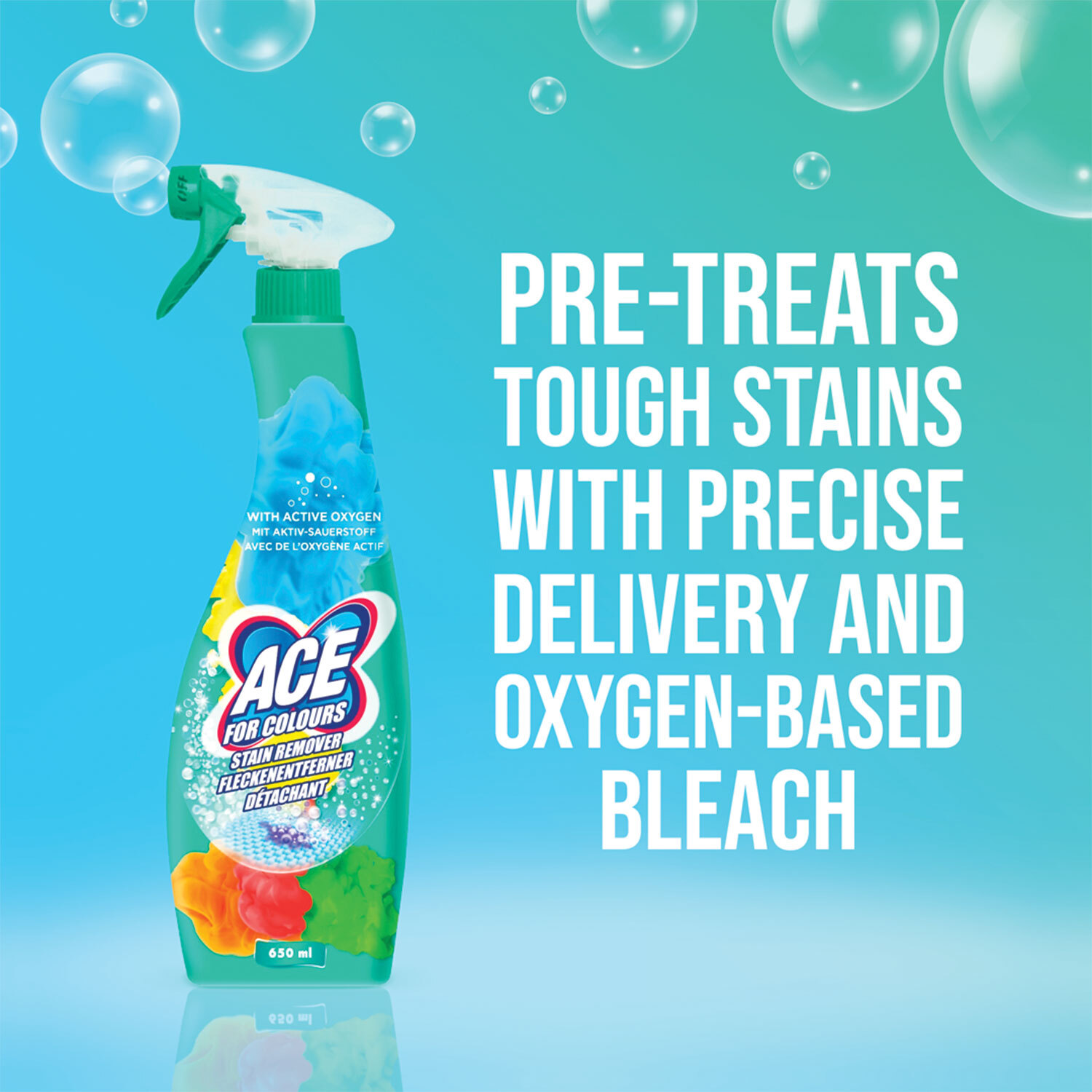Ace for Colours Stain Remover Spray 650ml Image 2