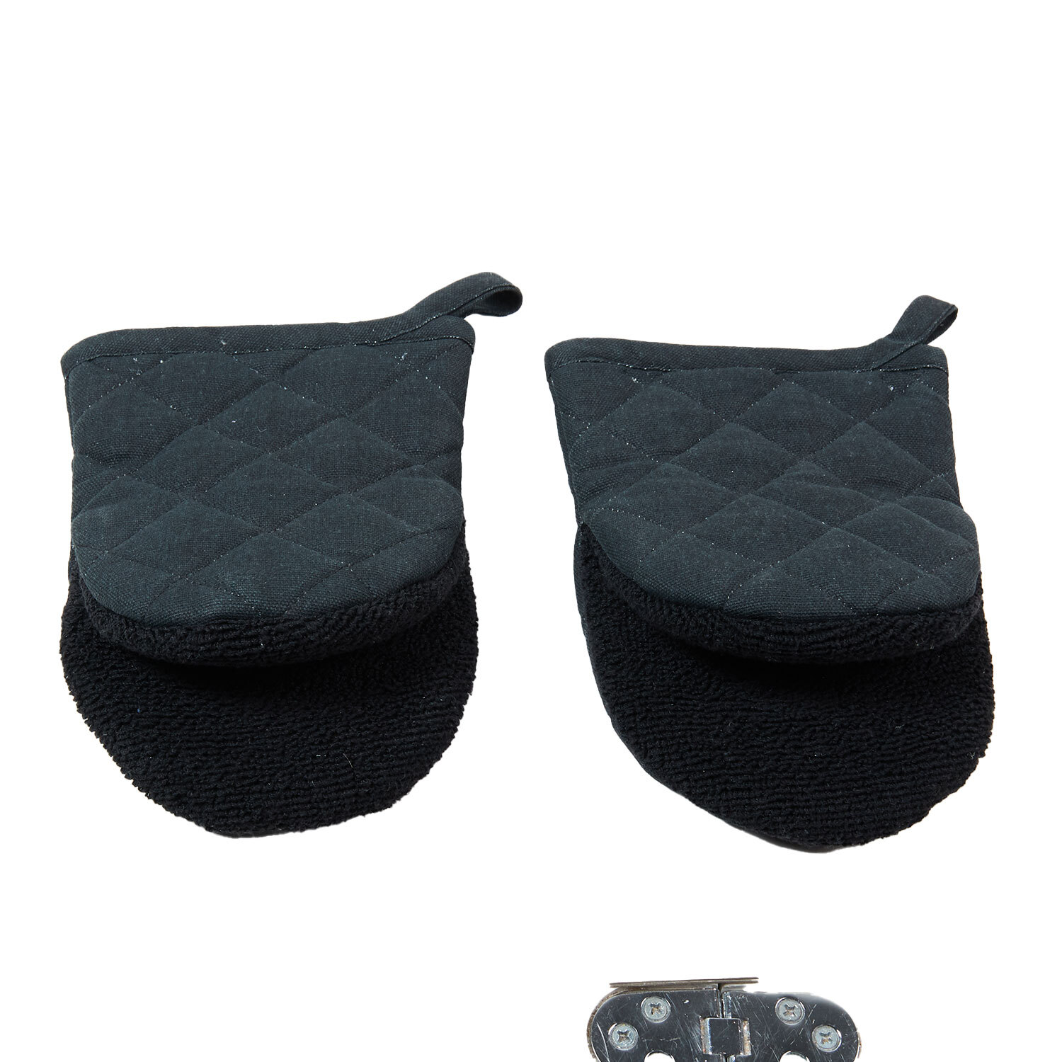Pack of 2 My Home Air Fryer Micro Oven Mitts - Black Image 3