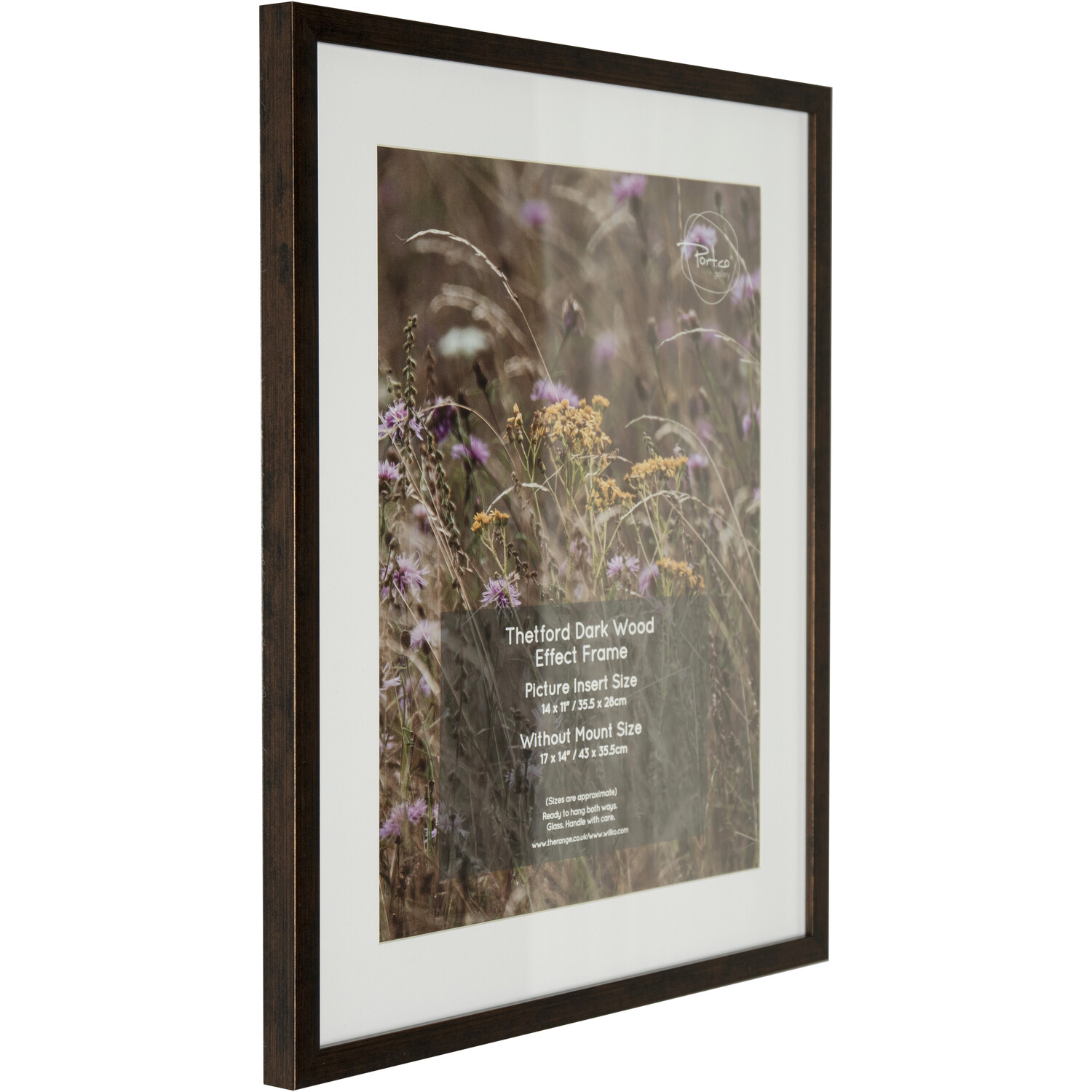 Thetford Dark Wood Effect Frame Brown 17 x 12in Image 2