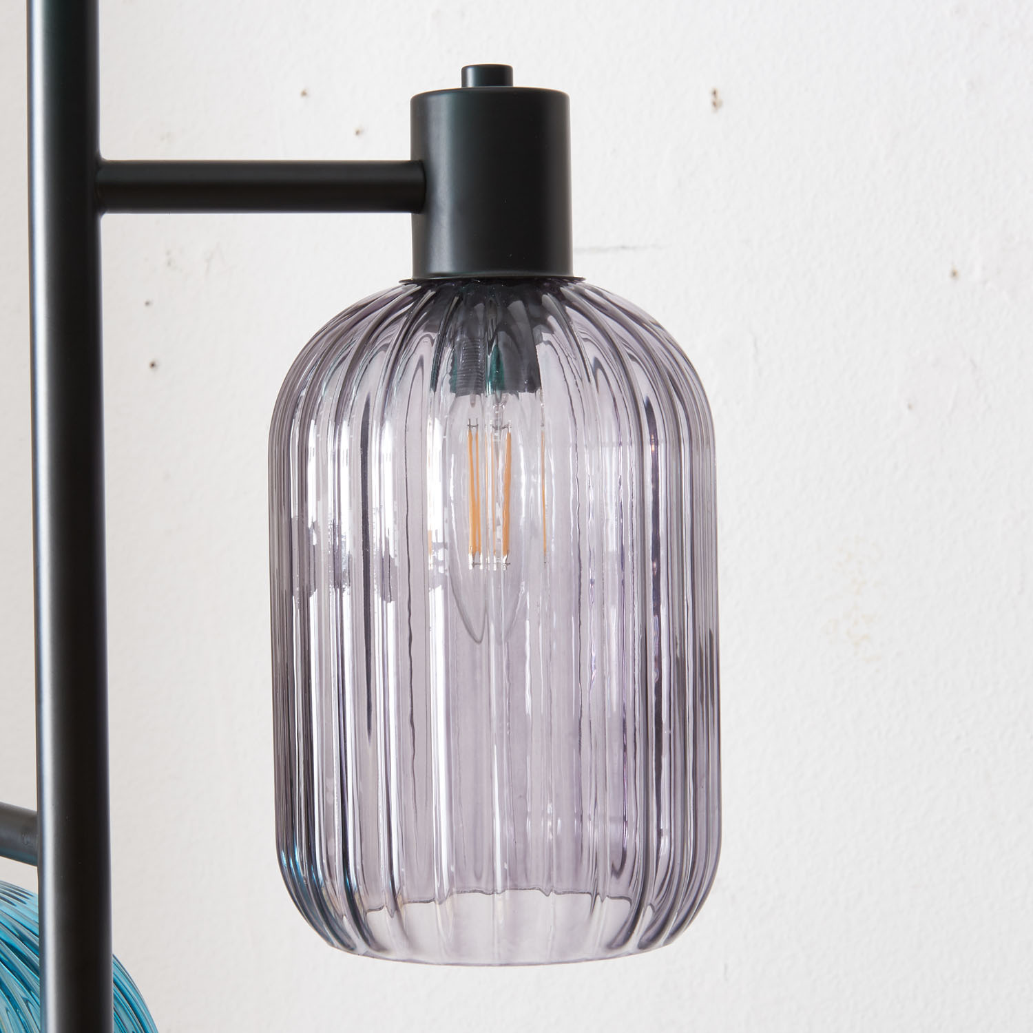 Camborne Black 3 Light Floor Lamp Image 3