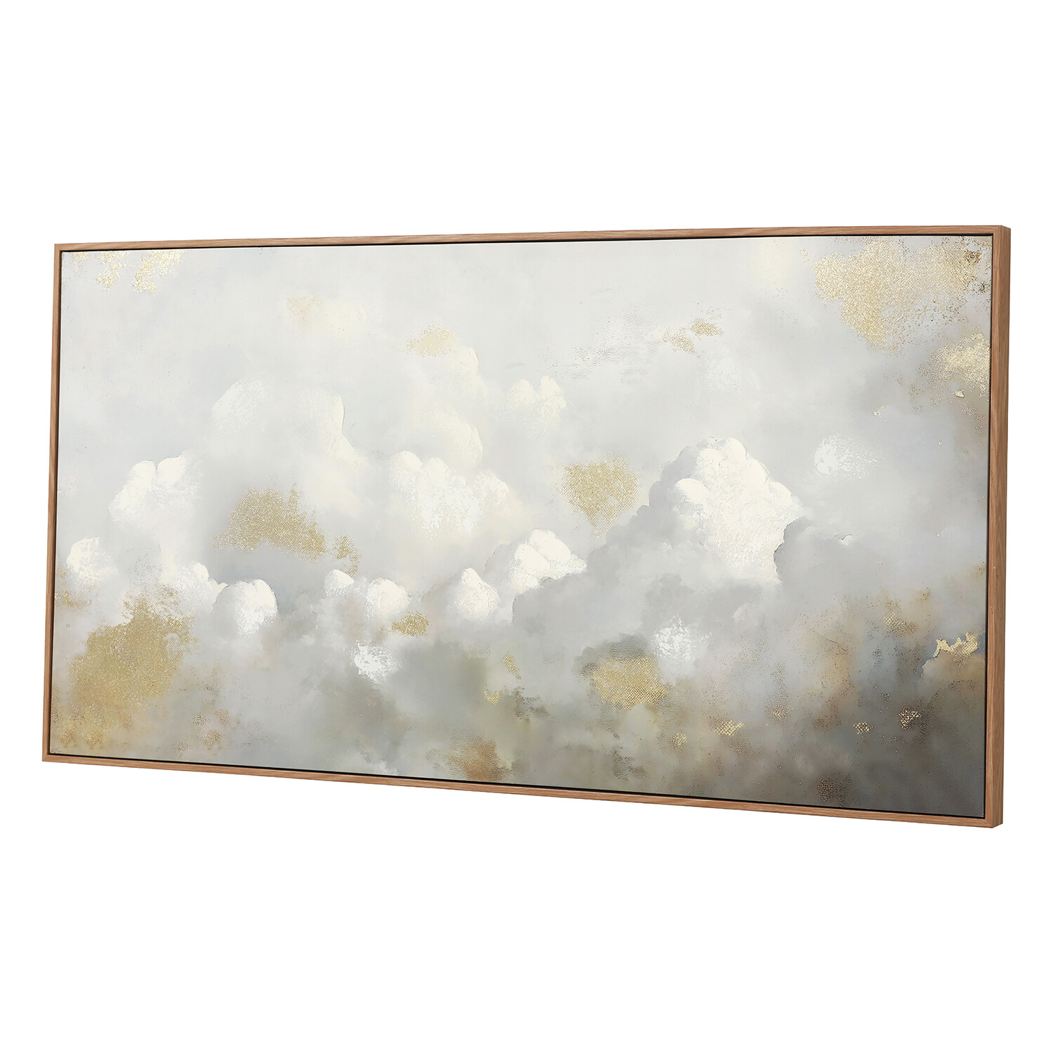 Embellished Cloud Framed Wall Art Grey Image 2