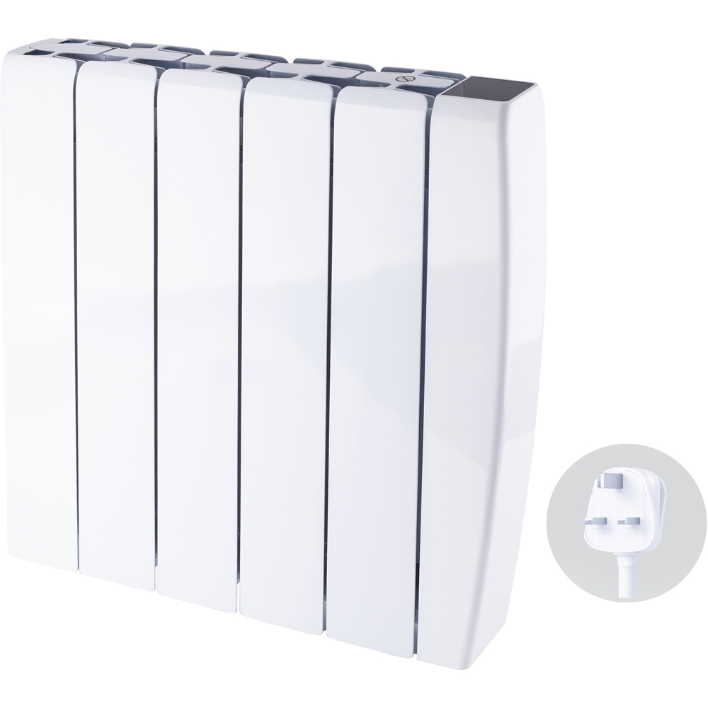 TCP Smart White Ceramic Wall-Mounted Electric Panel Radiator 1500W Image 3
