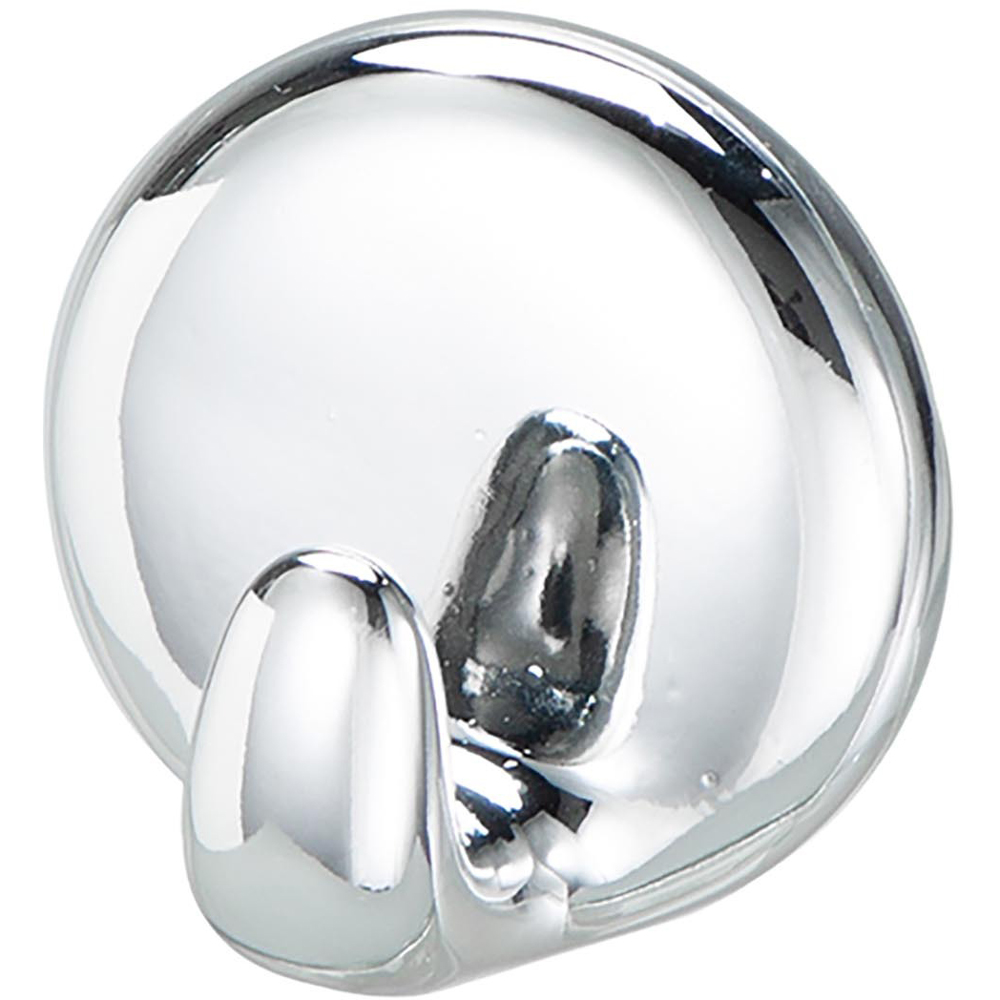 Chrome Self Adhesive Bathroom Hook Image 2