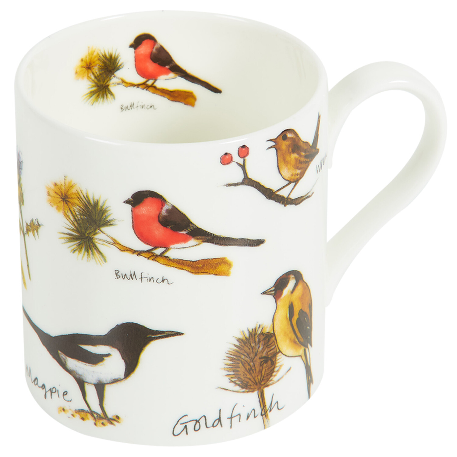Fine Bone China Balmoral Birds Mug - White Image 6