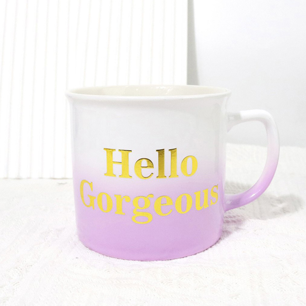 Hello Gorgeous Ombre Mug - Purple Image 2