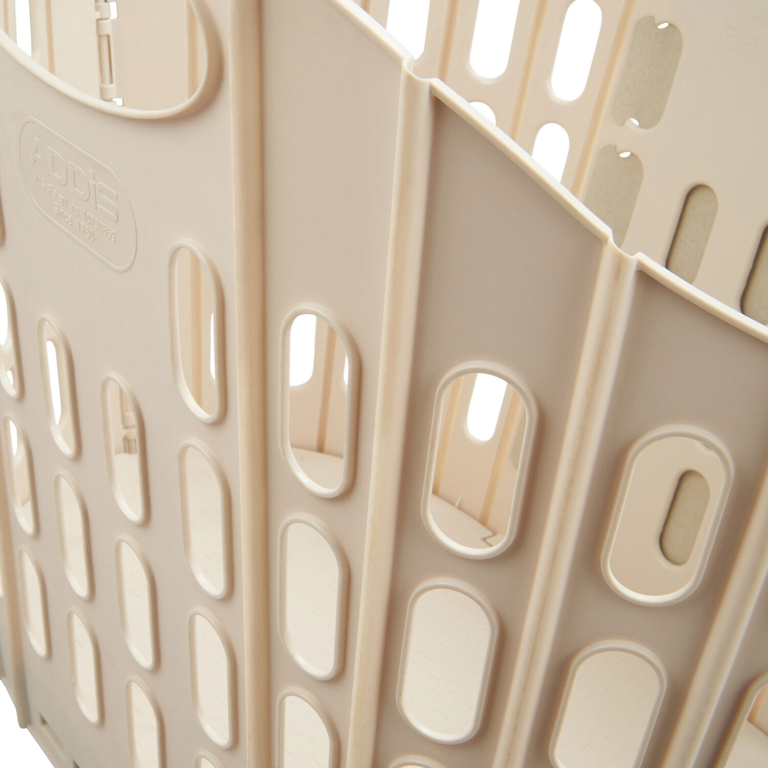 Addis Cream Fold Flat Laundry Basket 38L Image 5