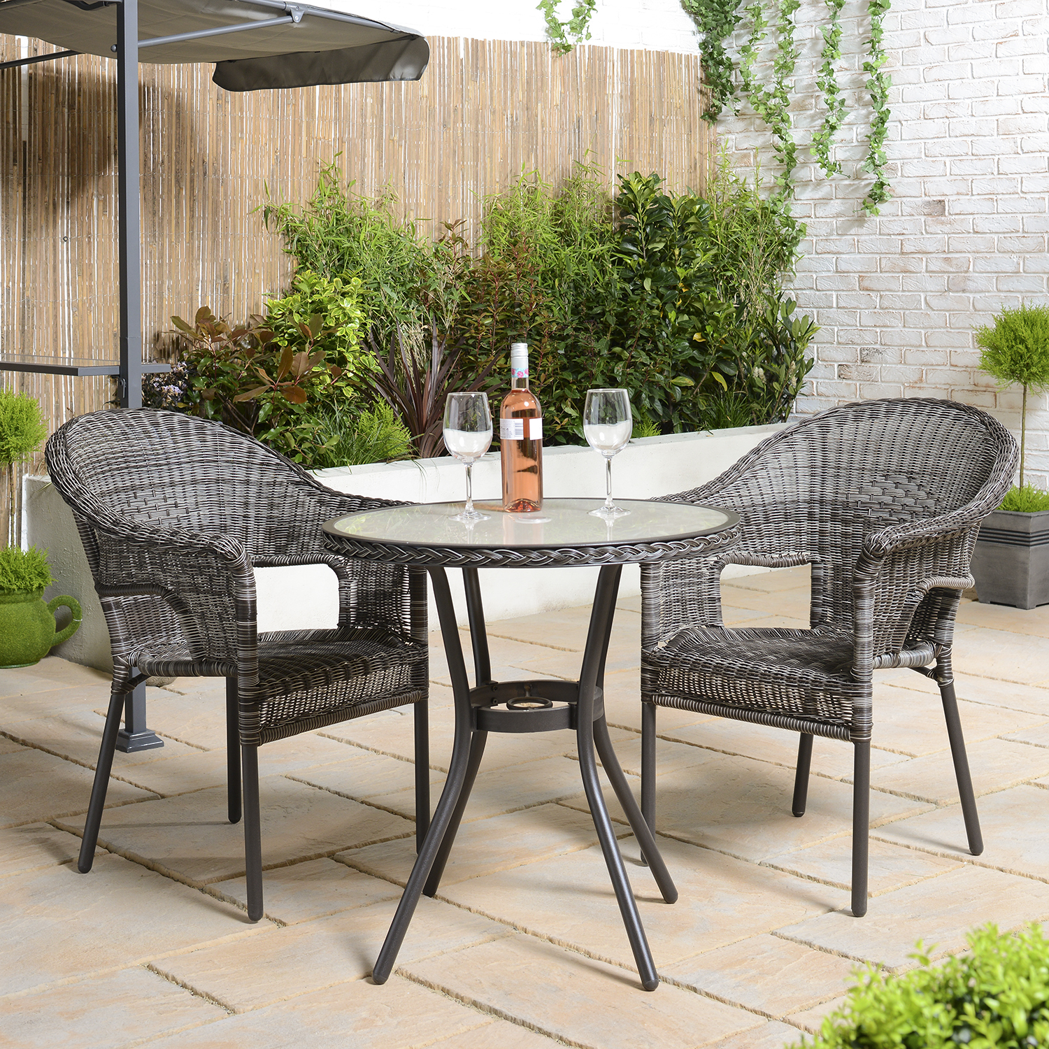 Malay Deluxe Outdoor Essentials Padstow Bistro Table Image 2