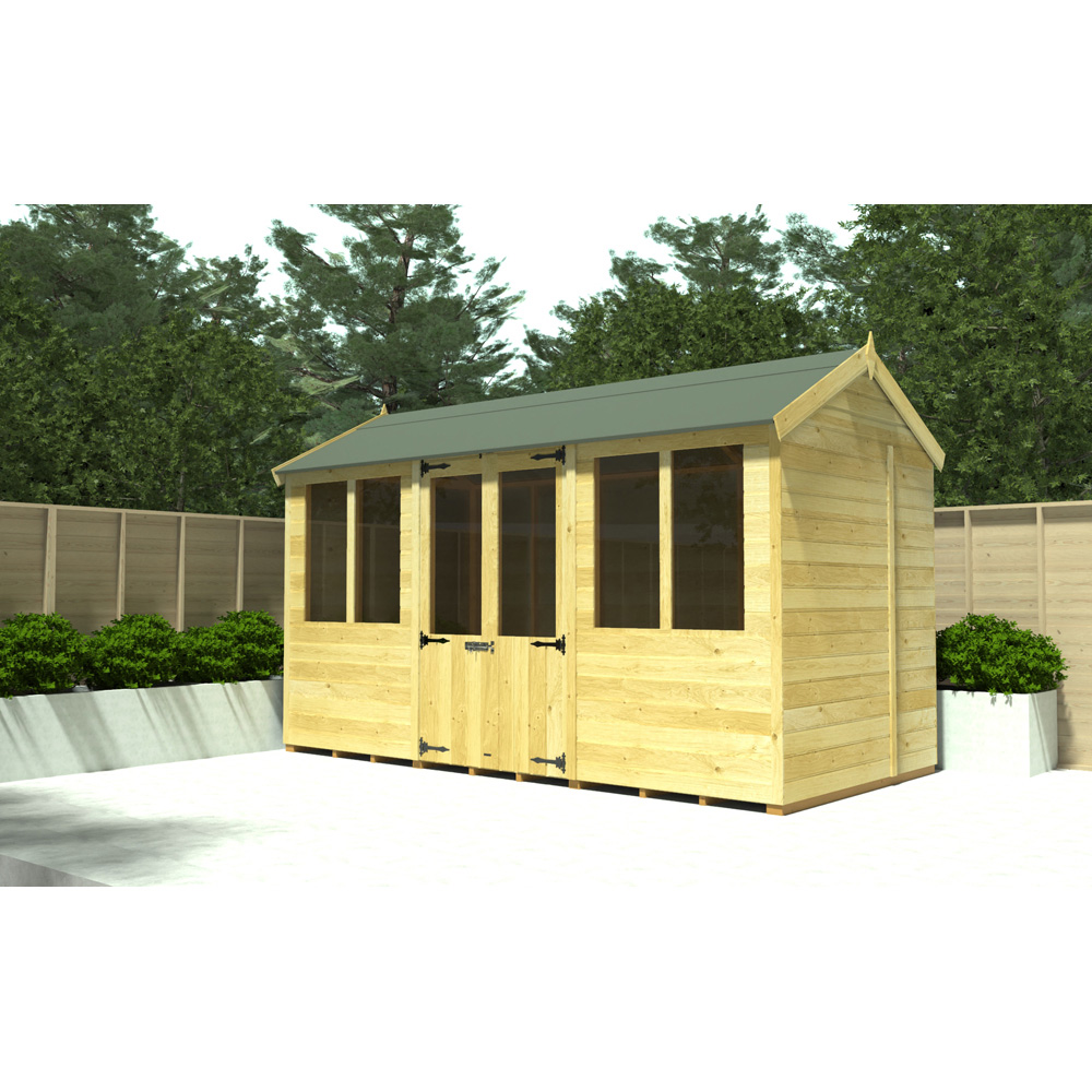 DIY Sheds 8 x 8ft Tongue and Groove Timber Apex Summerhouse Image 2