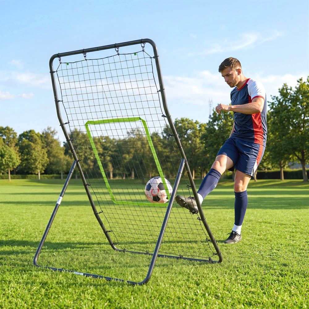 HOMCOM Rebounder Net Target Ball Kickback Baseball Training Equipment Play Image 6