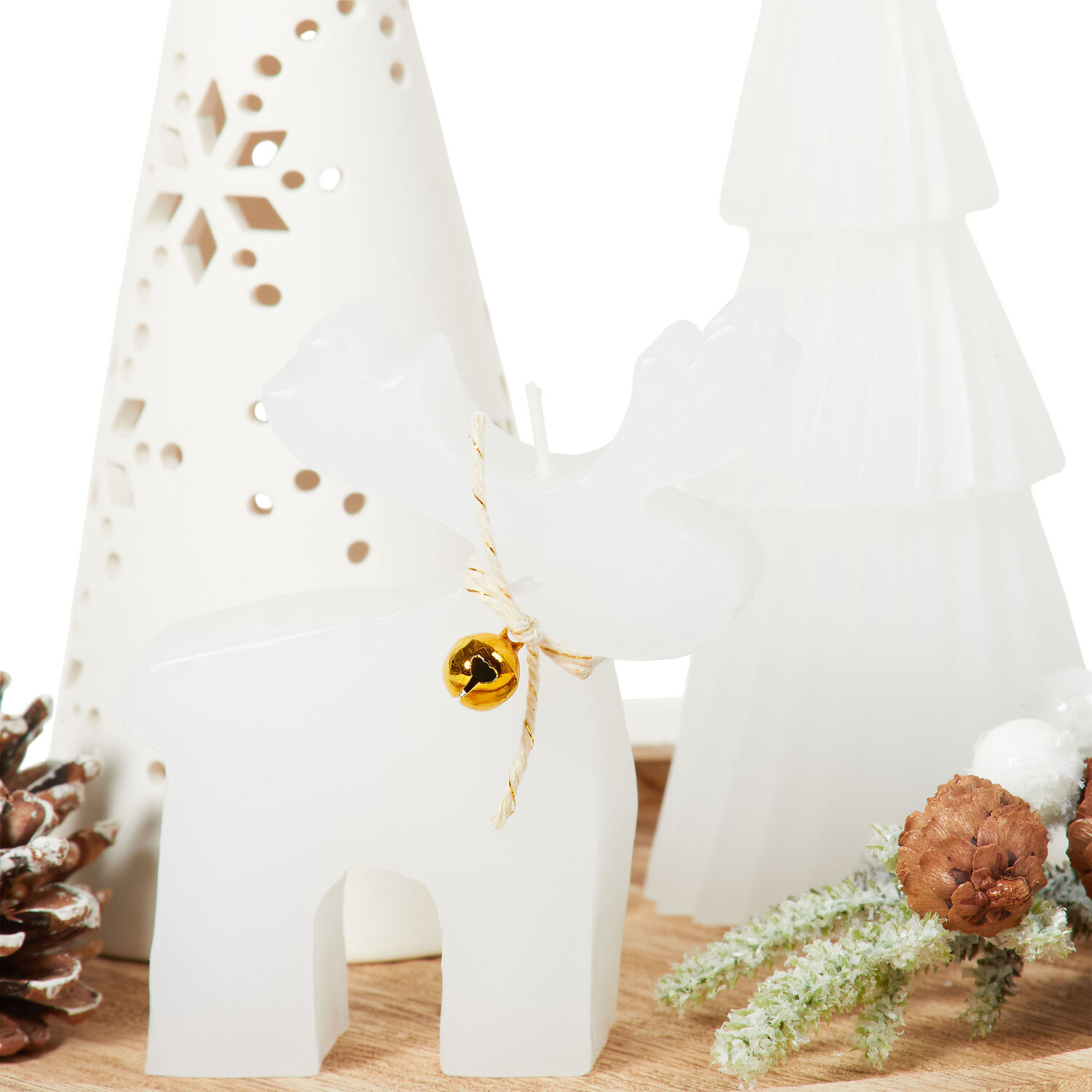 Alpine Forest Candle Tray - White Image 5