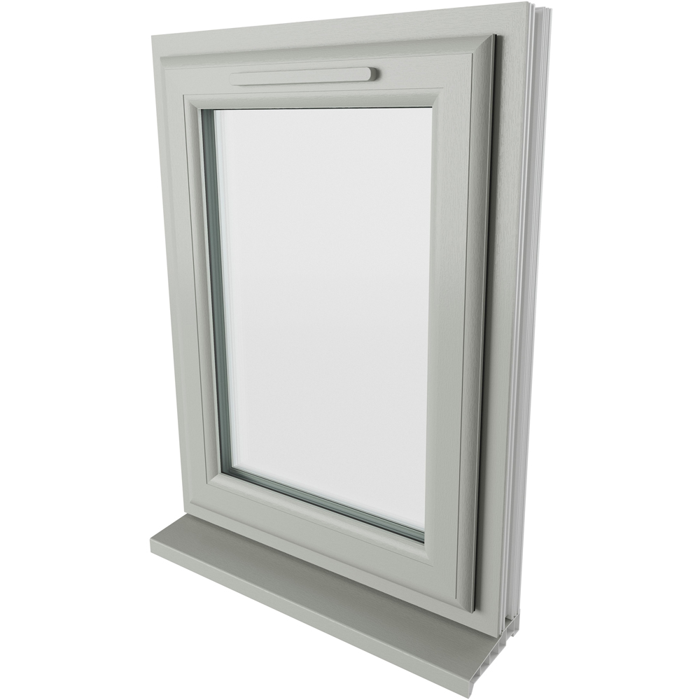 Crystal Agate and White LH Side Hung Clear Triple Glazed Window 610 x 965mm Image 4