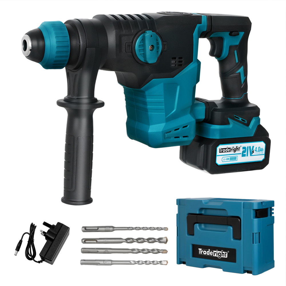 Traderight HW0302-UK SDS Plus Cordless Rotary Hammer Drill 21V Image 3