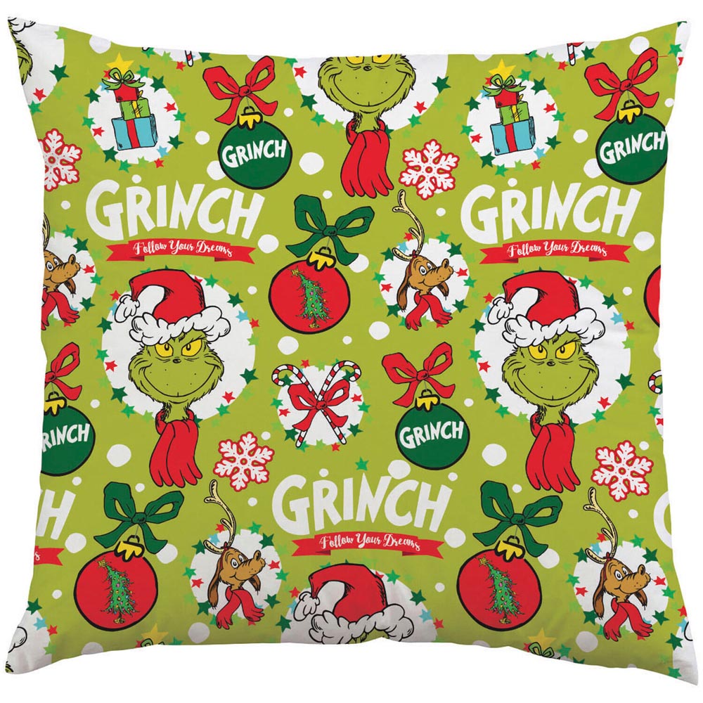The Grinch Naughty and Nice Cushion Image 3