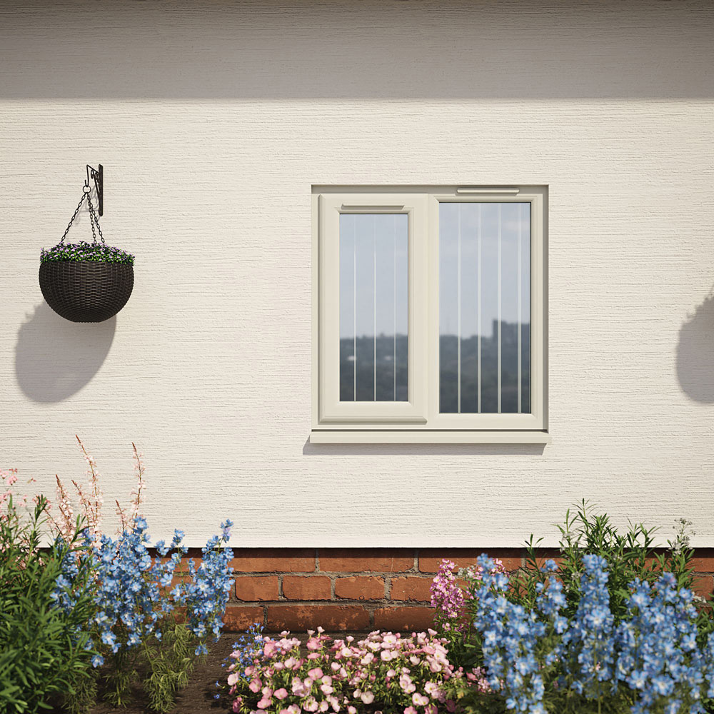 Crystal Agate and White LH Side Hung Next to a Fixed Clear Triple Glazed Window 905 x 965mm Image 5