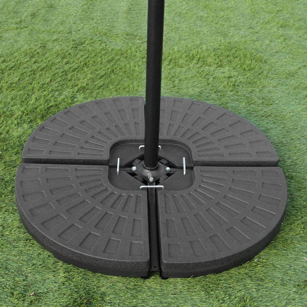 MonsterShop Black Fan Shaped Cantilever Parasol Base Image 5