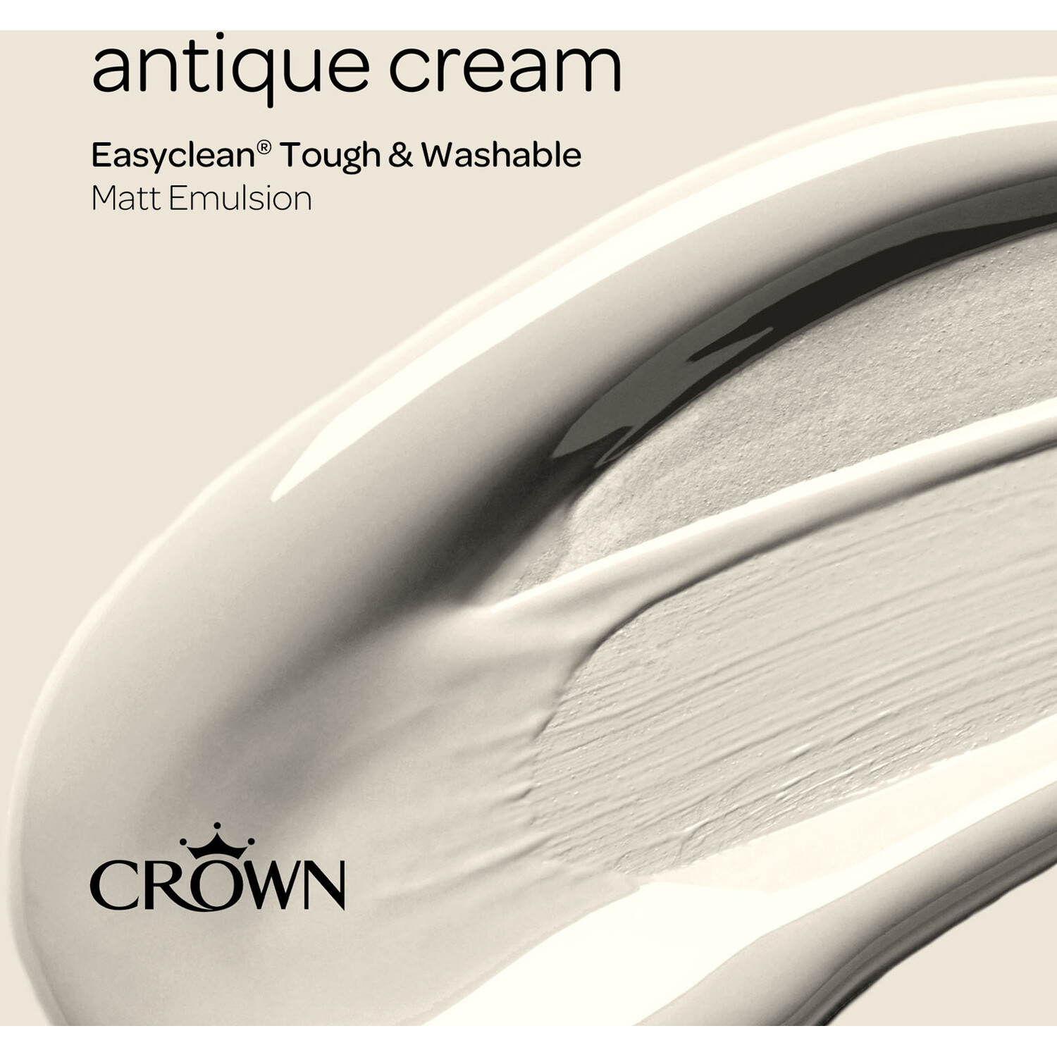 Crown Easyclean Antique Cream Matt Emulsion Multisurface Paint 2.5L Image 10