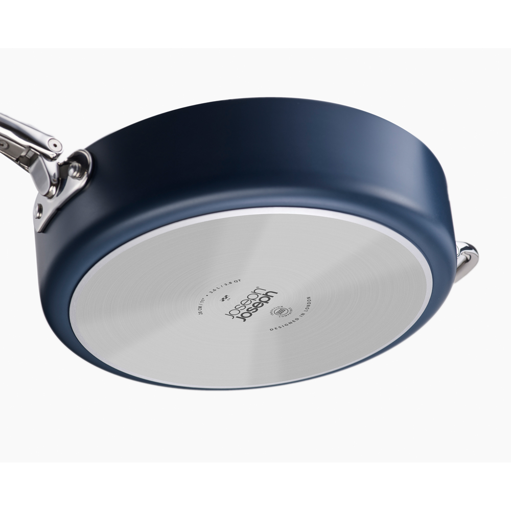 Joseph Joseph Space Blue Ceramic Folding Handle Non-Stick Frying Pan Set 2 Piece Image 4