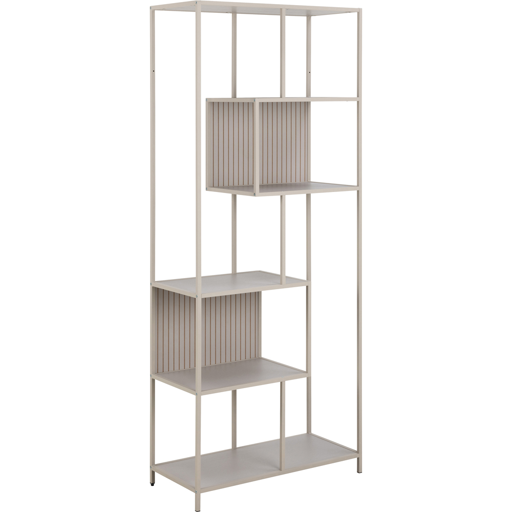 Furniture To Go Seaford Grey 5 Shelf Tall Bookcase Image 2