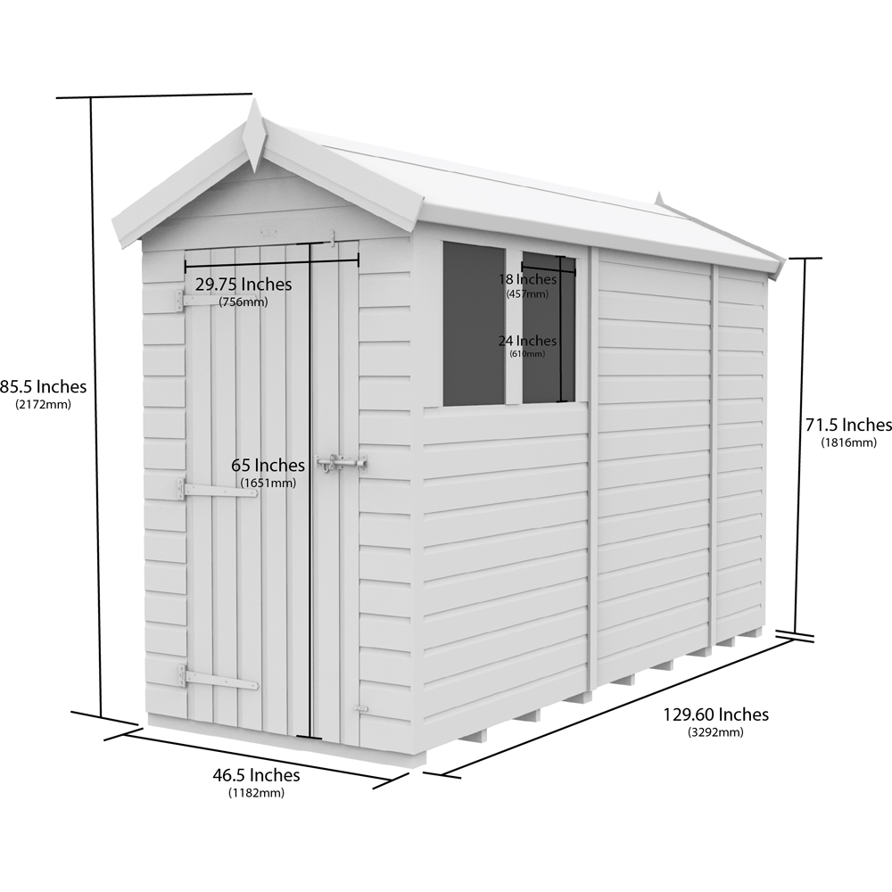 DIY Sheds 4 x 11ft Tongue and Groove Timber Apex Security Garden Shed Image 8