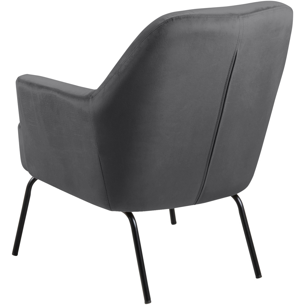 Furniture To Go Melissa Dark Grey Lounge Chair Image 3