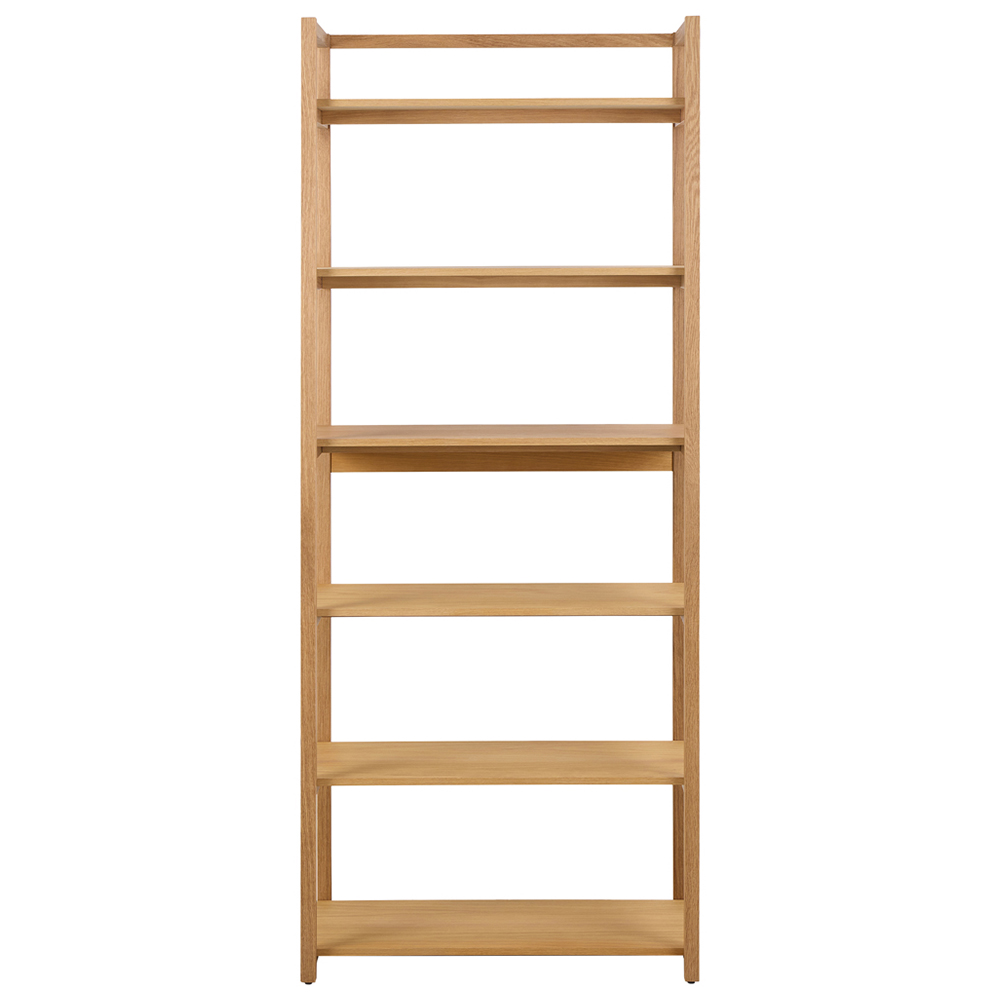Florence Ludza 6 Shelf Oak Rectangular Bookcase Image 3