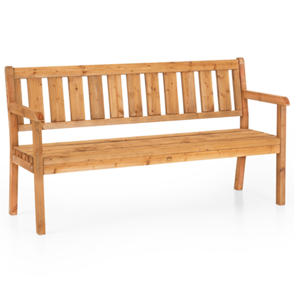 AMATA Ungurs 3 Seater Brown Straight Bench Image 2