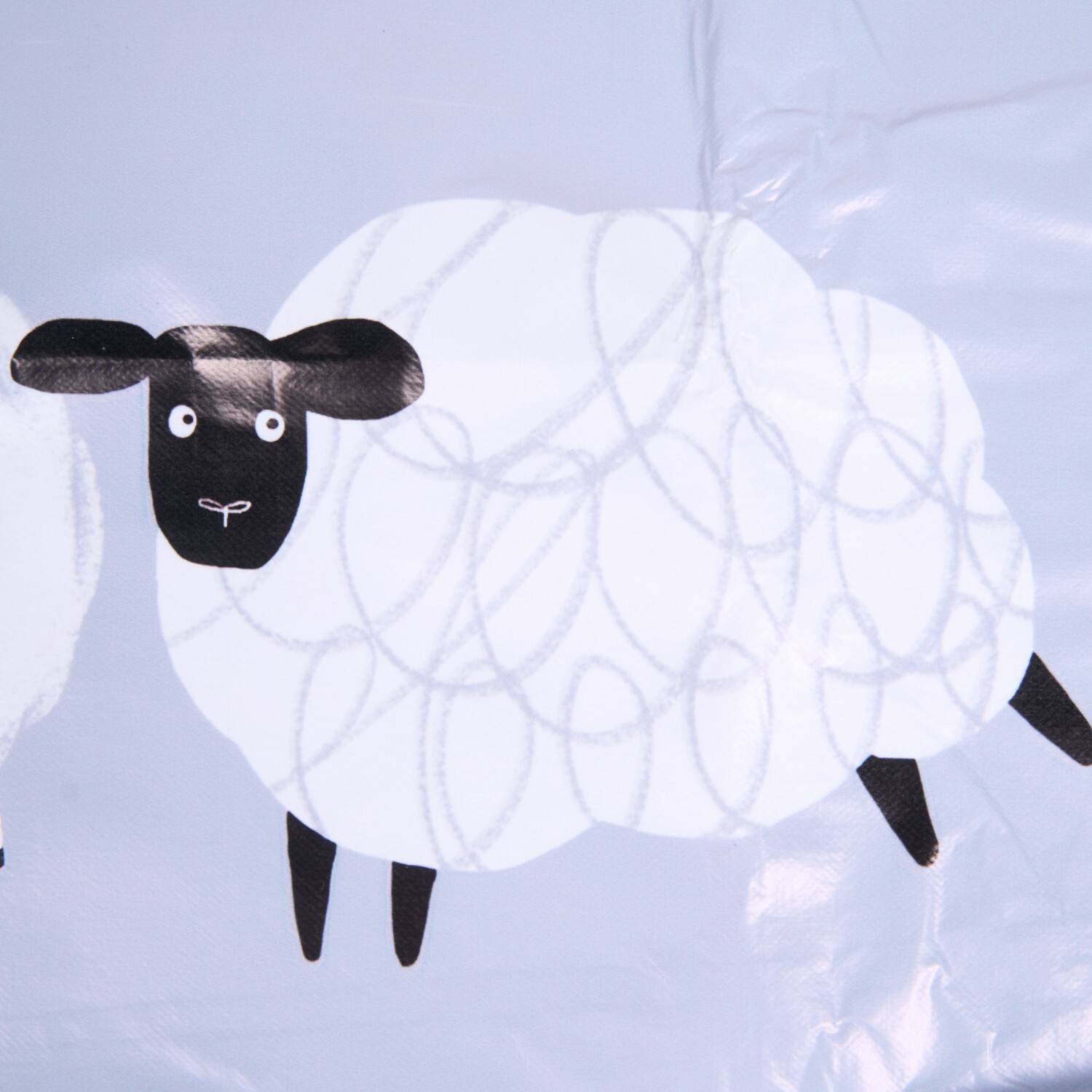 Highland Flock Wipe Clean Tablecloth Blue Image 4