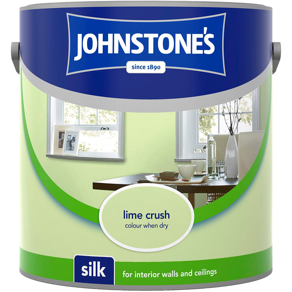 Johnstones Silk Emulsion Paint - Lime Crush Image 2