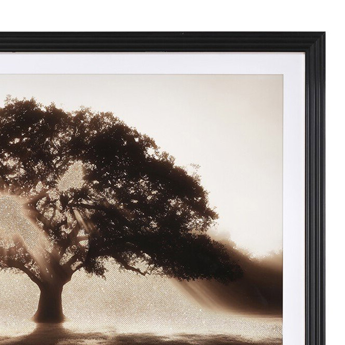 Embellished Sunlit Tree Framed Art Multicolour Image 6