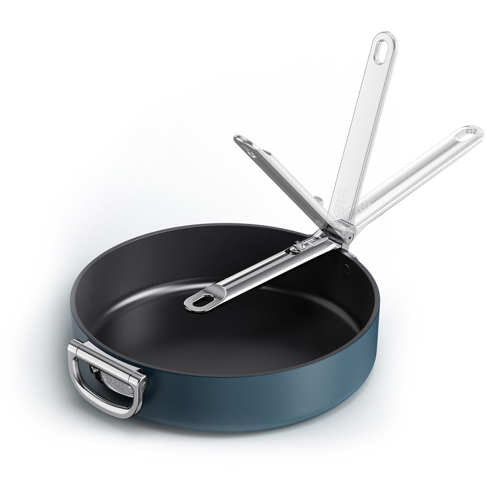 Joseph Joseph Space Blue Ceramic Folding Handle Non-Stick Frying Pan 28cm Image 3