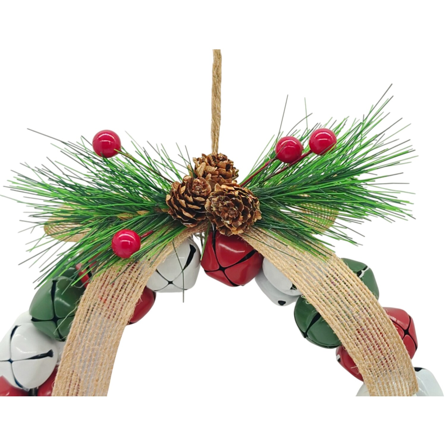 Hanging Bell Wreath Multicolour Image 2