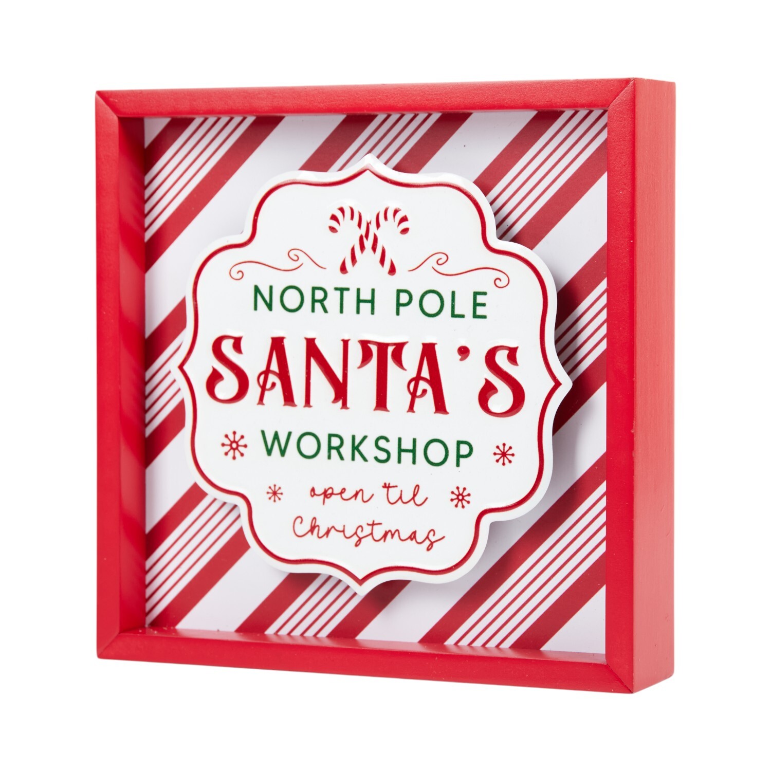Candy Cane North Pole Wall Art Red Image 2