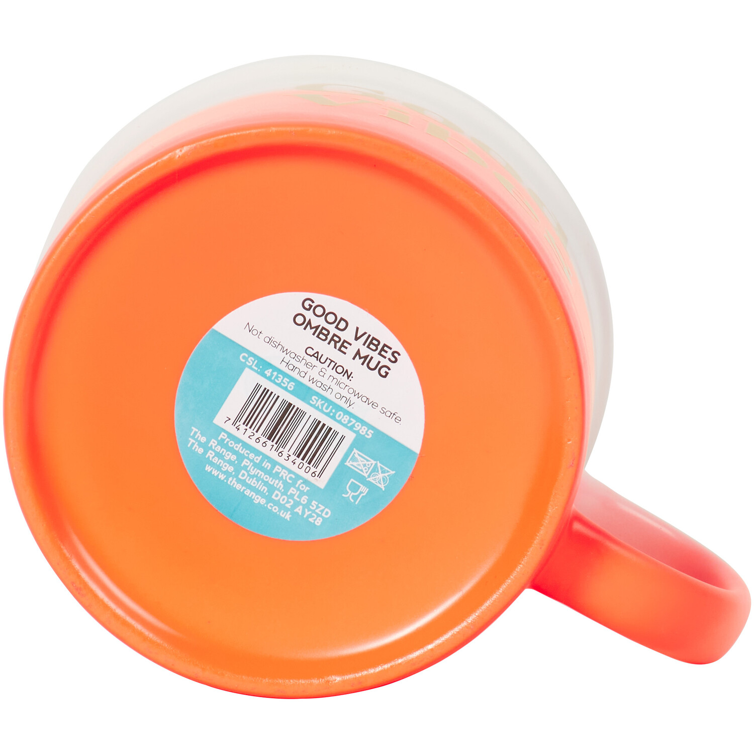 Good Vibes Ombre Mug - Orange Image 4