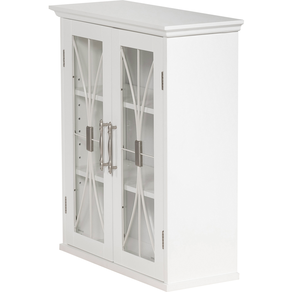 Teamson Home Delaney 2 Door White Removable Wooden Wall Cabinet Image 4
