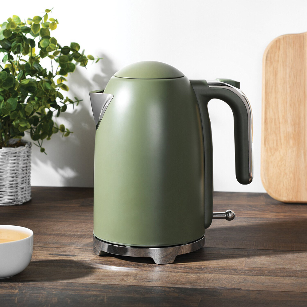 Kitchen Master Olive Stainless Steel Kettle 1.7L - Green Image 6