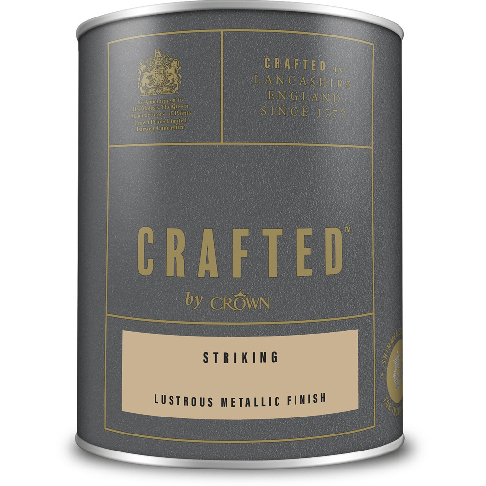 Crown Crafted Walls Wood & Metal Striking Lustrous Metallic Shimmer Emulsion Paint 1.25L Image 2