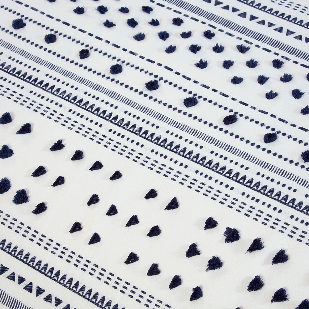Berkley Duvet Set Navy and White King Image 4