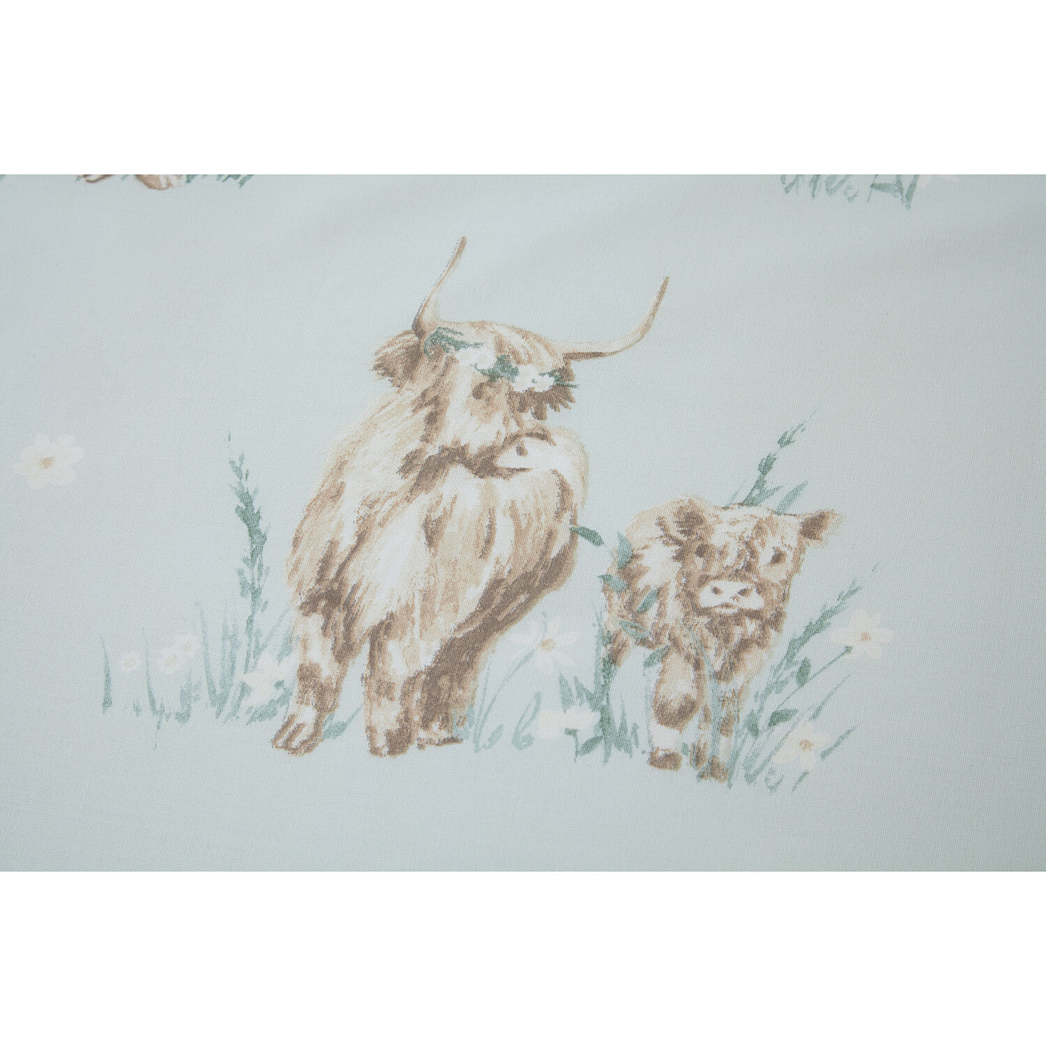 Highland Cows Duvet Set - Blue / Superking Image 5