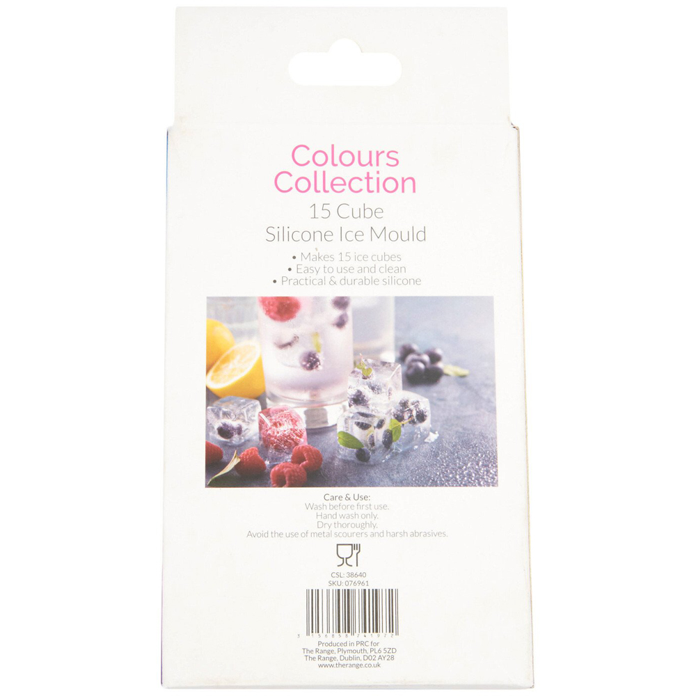 Square Silicone Ice Cube Mould - Green Image 5