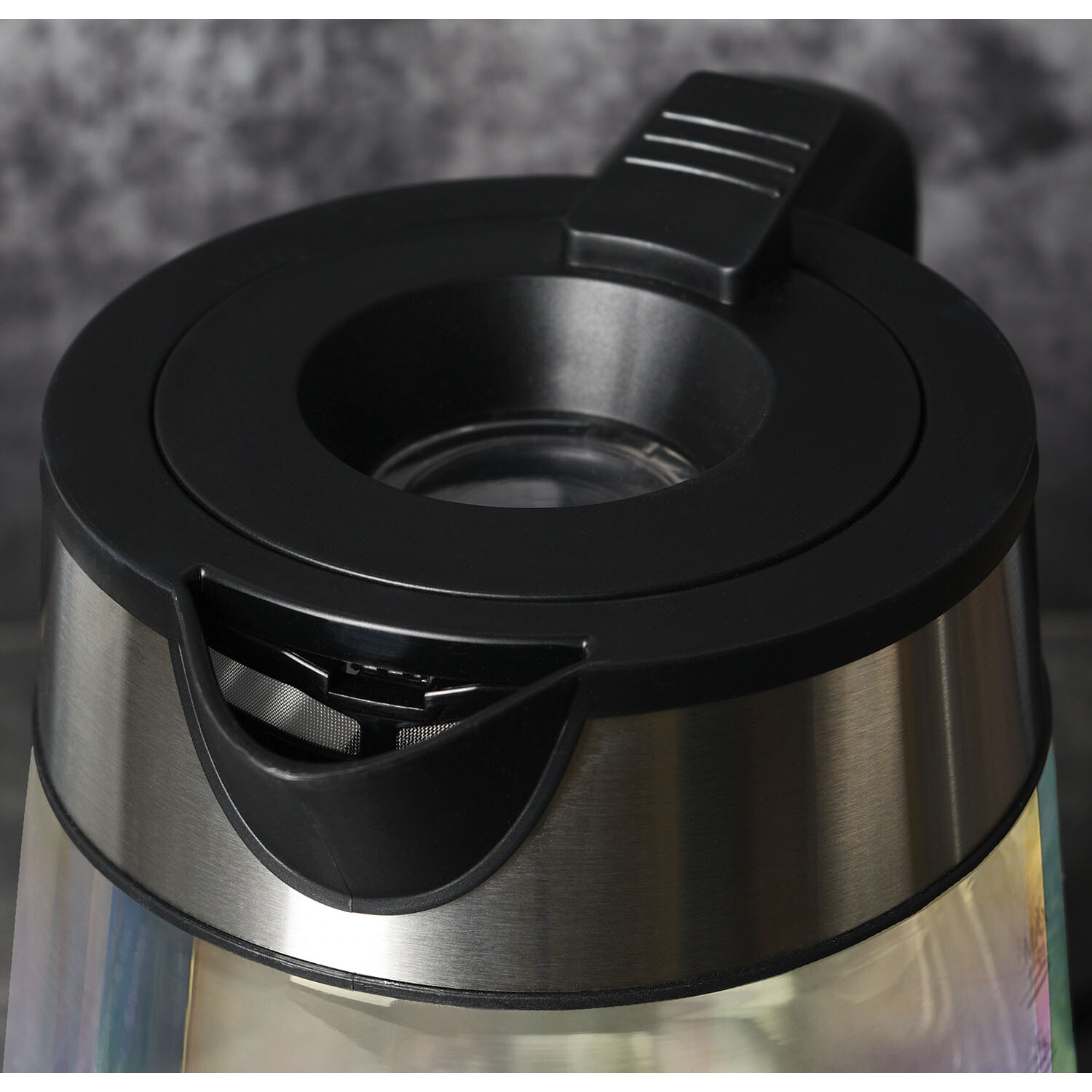 5 Colour Lustre Glass Kettle - Multicolour Image 5