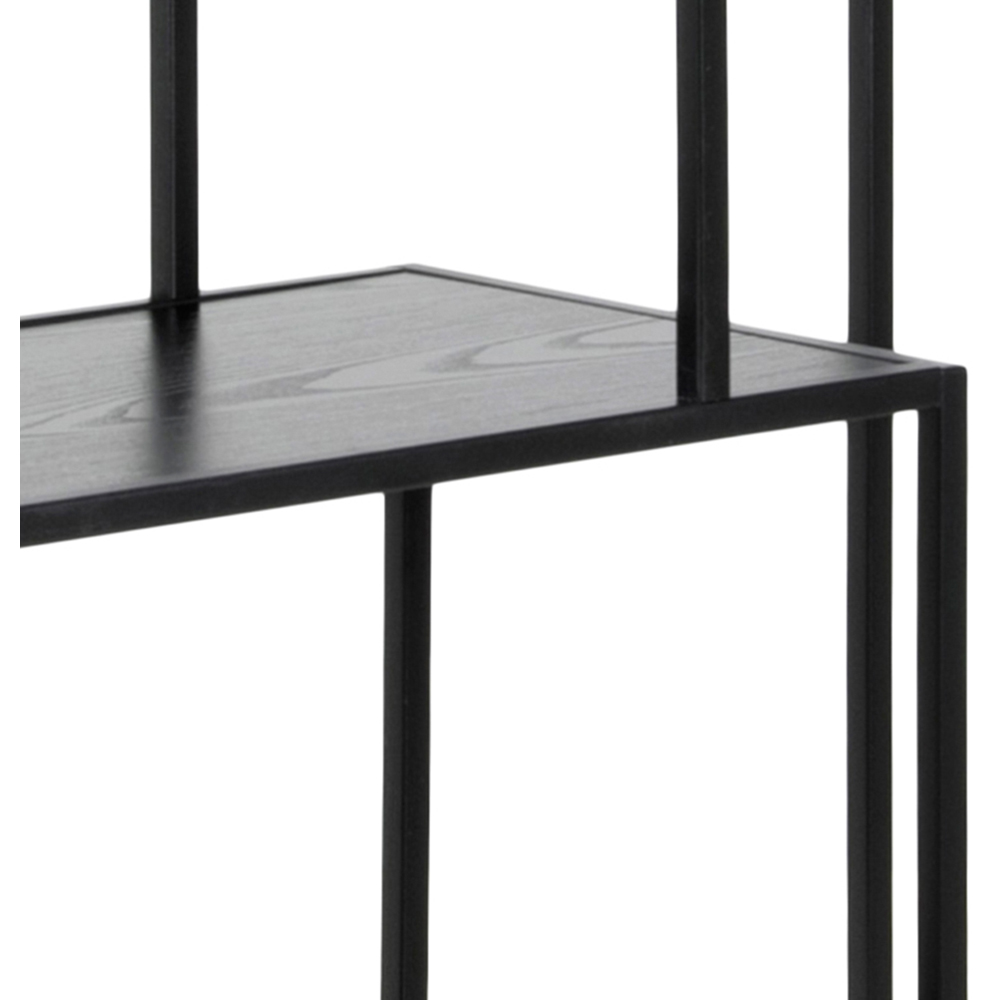 Furniture To Go Seaford Black 5 Shelf Tall Bookcase Image 9