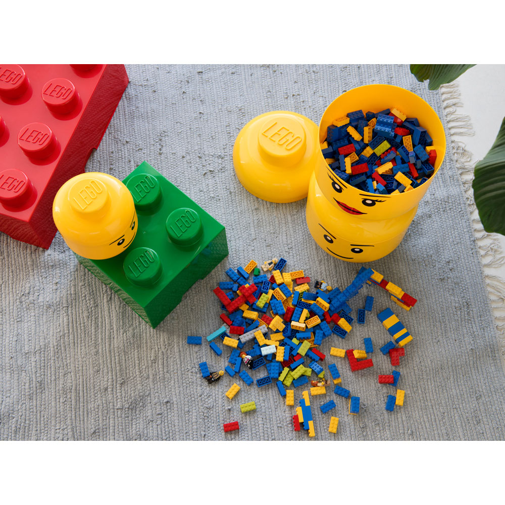 LEGO Set of 2 Girl Face Storage Head Image 6