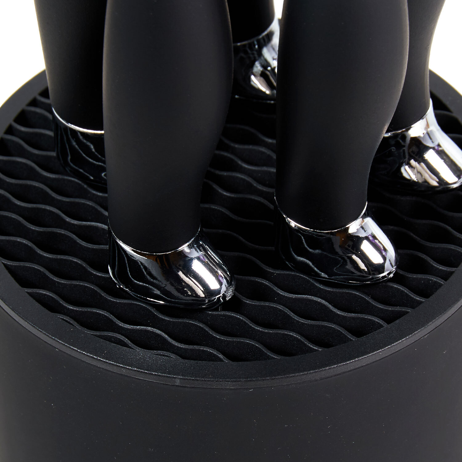 MY Kitchen 5-Piece Knife Block Set - Black Image 5