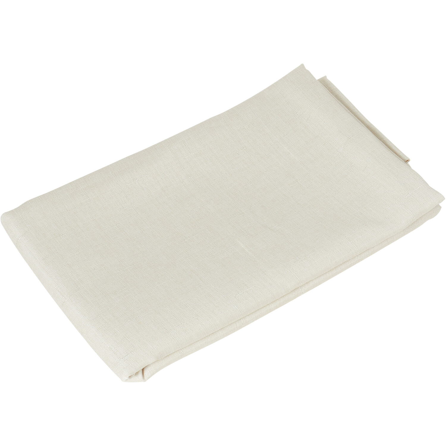 Divante Luxury Faux Linen Tablecloth - Cream Image 3