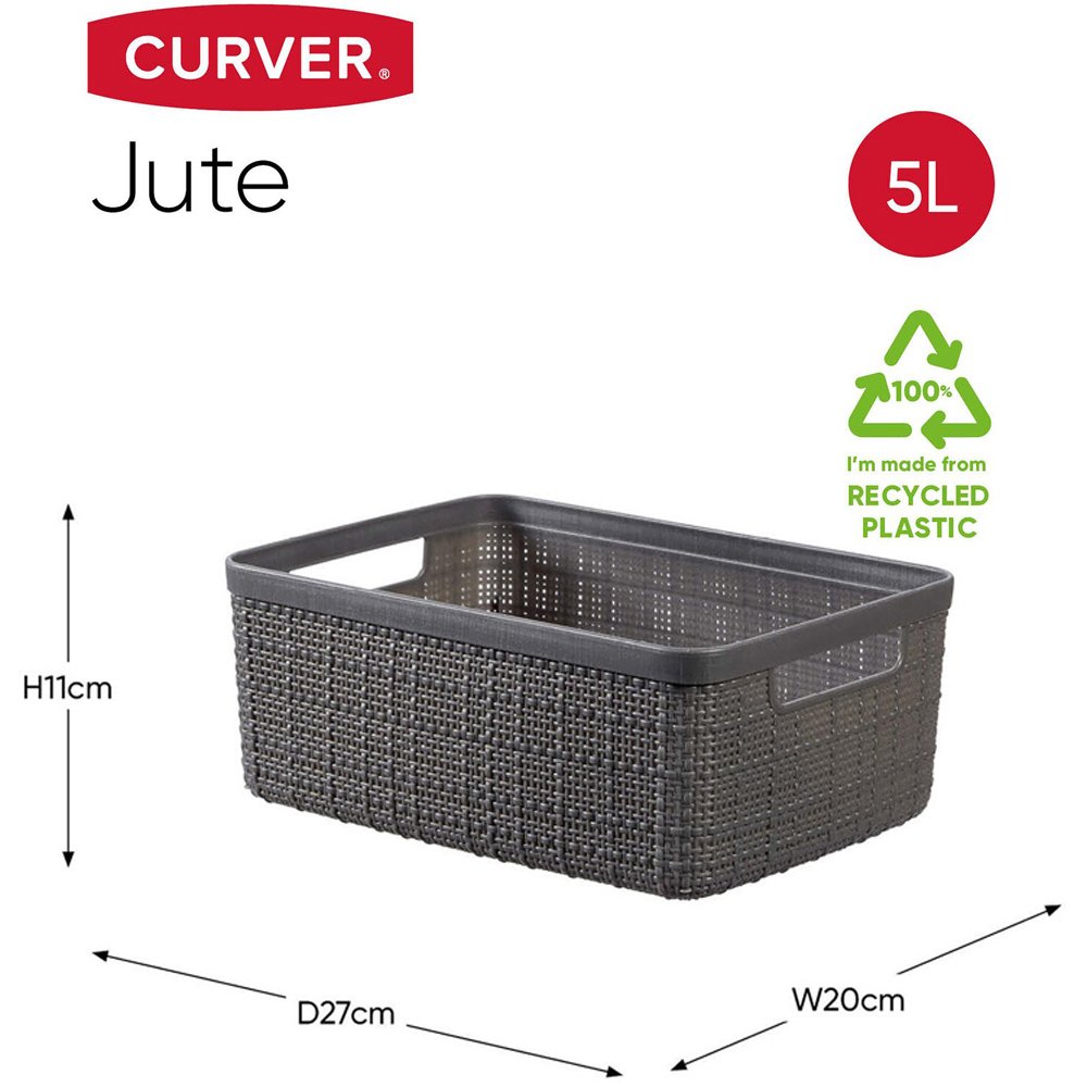 Curver Deep Shadow Jute Basket 4.5L Image 9