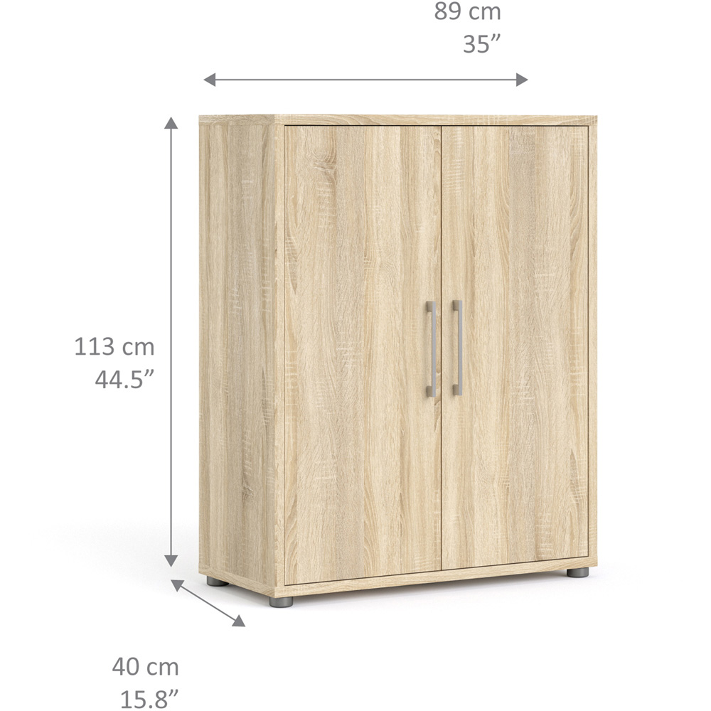 Furniture To Go Prima Oak 2 Door Bookcase Image 9