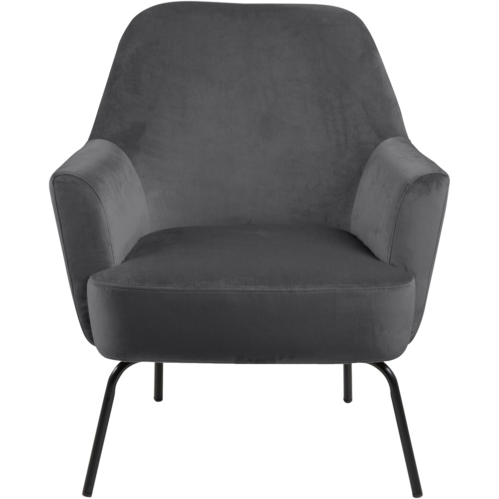 Furniture To Go Melissa Dark Grey Lounge Chair Image 9