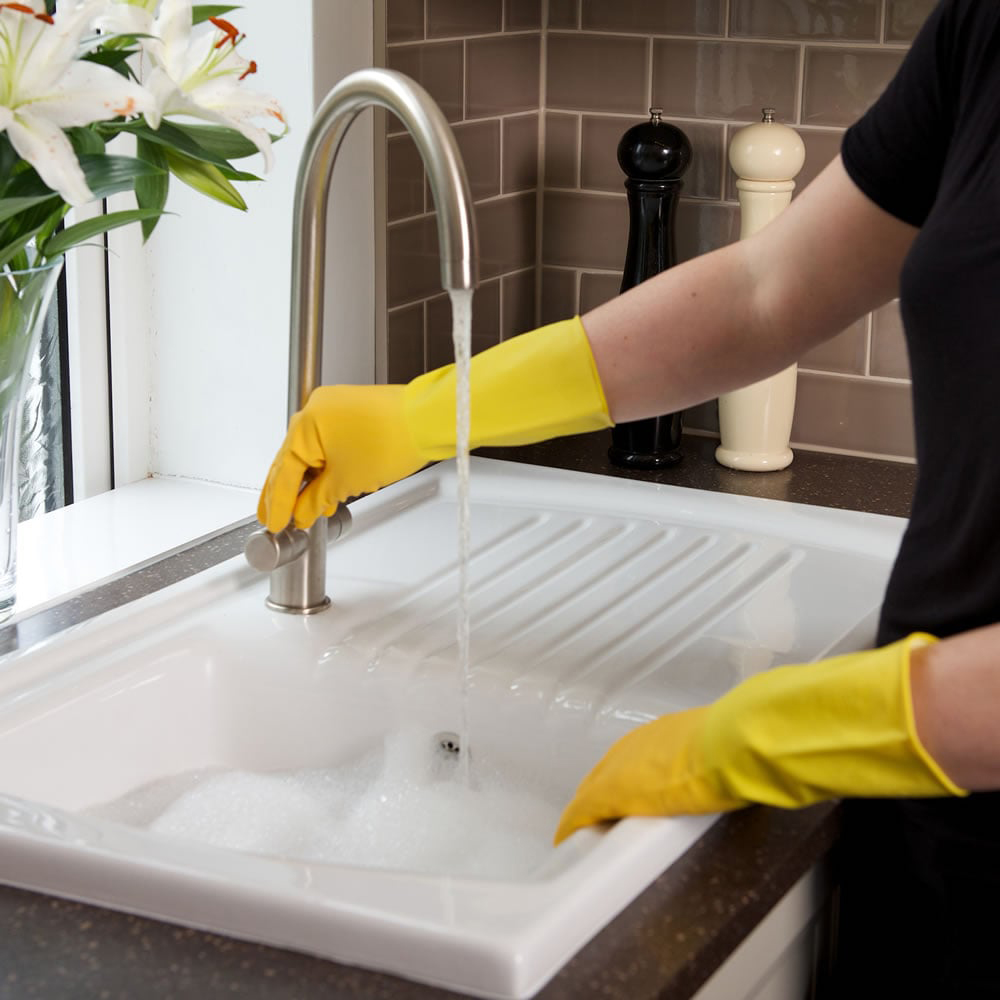 Marigold Medium Extra Life Kitchen Gloves Image 5