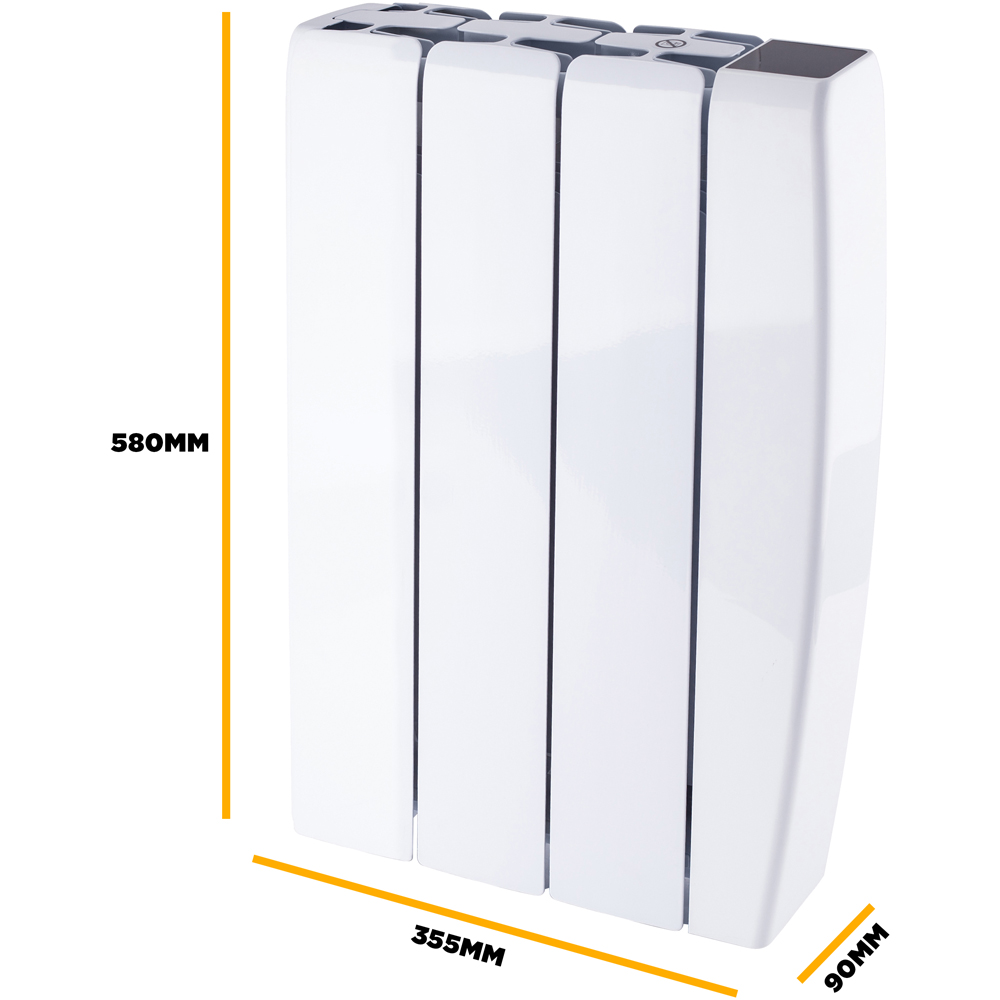 TCP Smart White Ceramic Wall-Mounted Electric Panel Radiator 700W Image 7